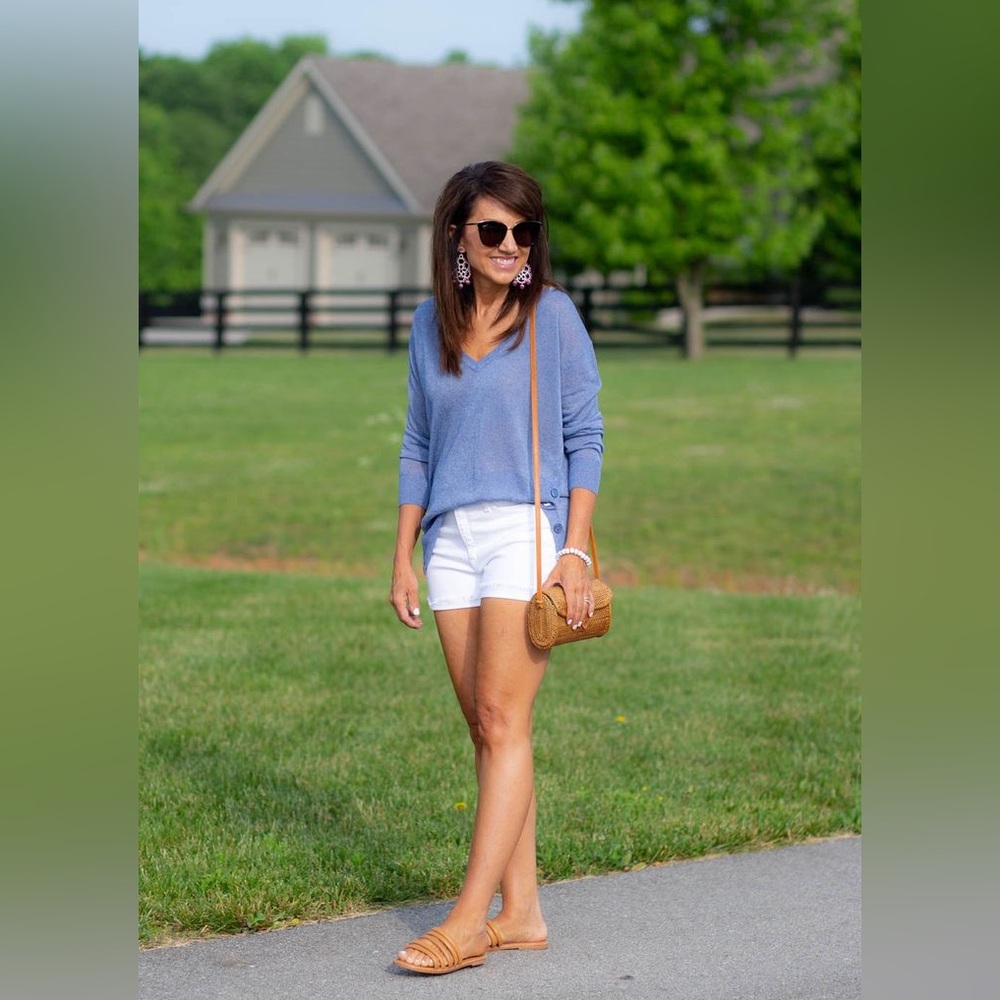 J Crew White Denim Shorts